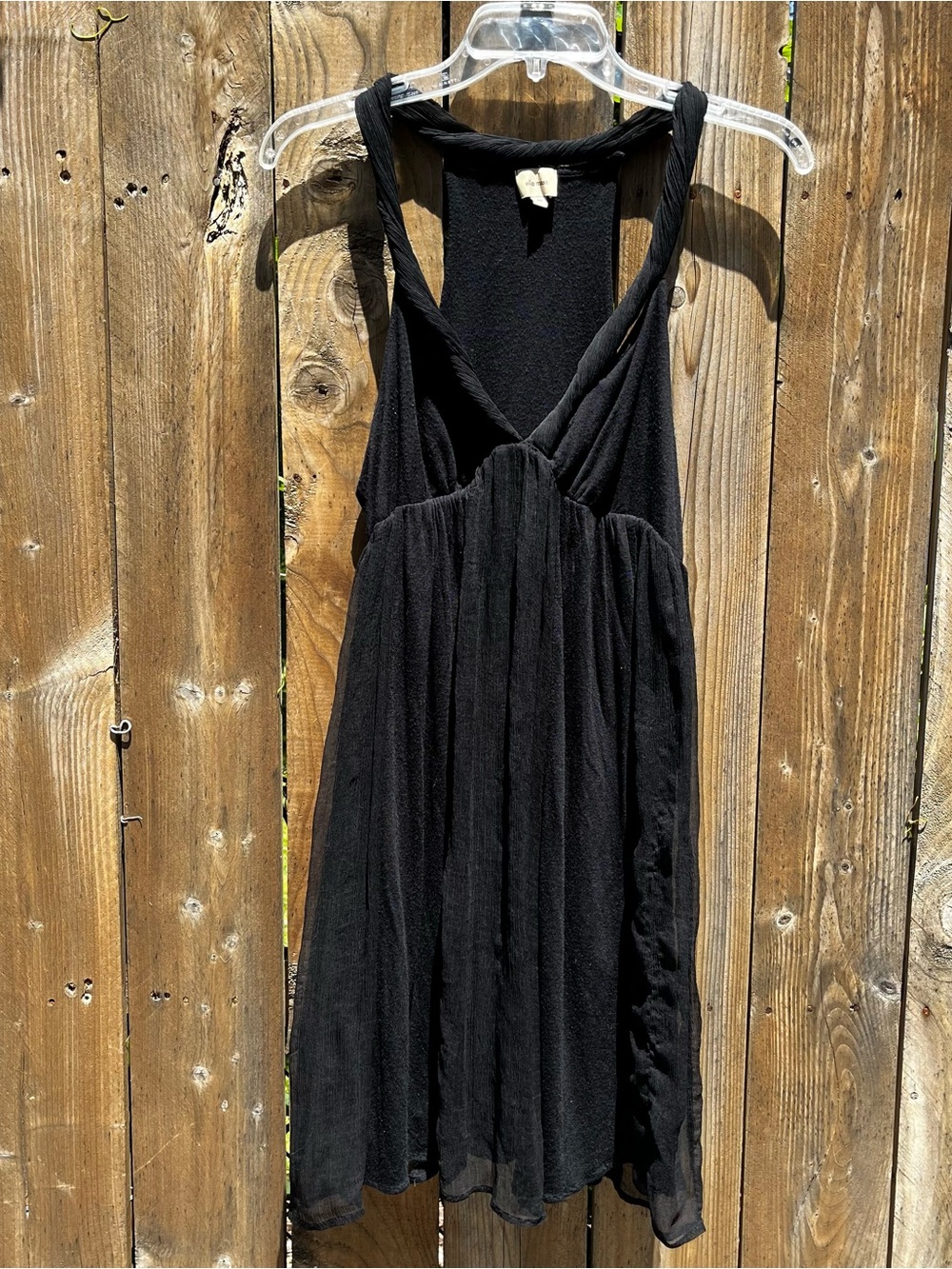 Ella Moss Silk Summer Gothic Black Halter Babydoll Slip Dress Accepting Offers! - Picture 3 of 6